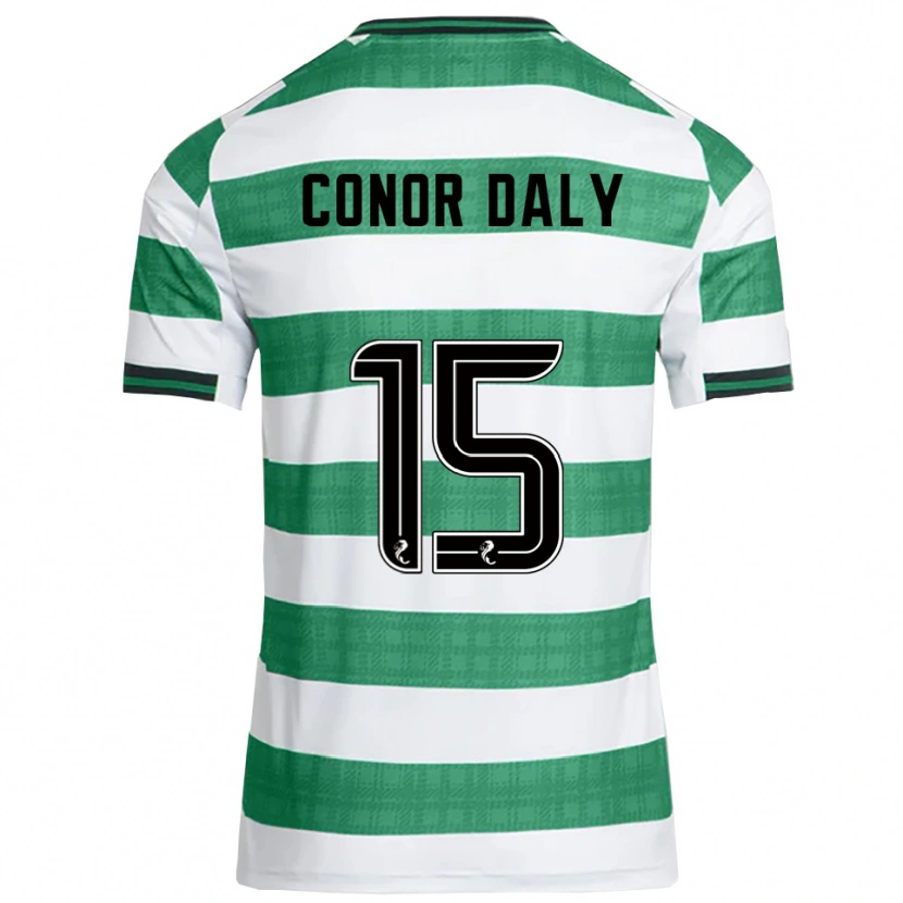 Danxen Niño Camiseta Conor Daly #15 Verde Blanco 1ª Equipación 2025/26 La Camisa México