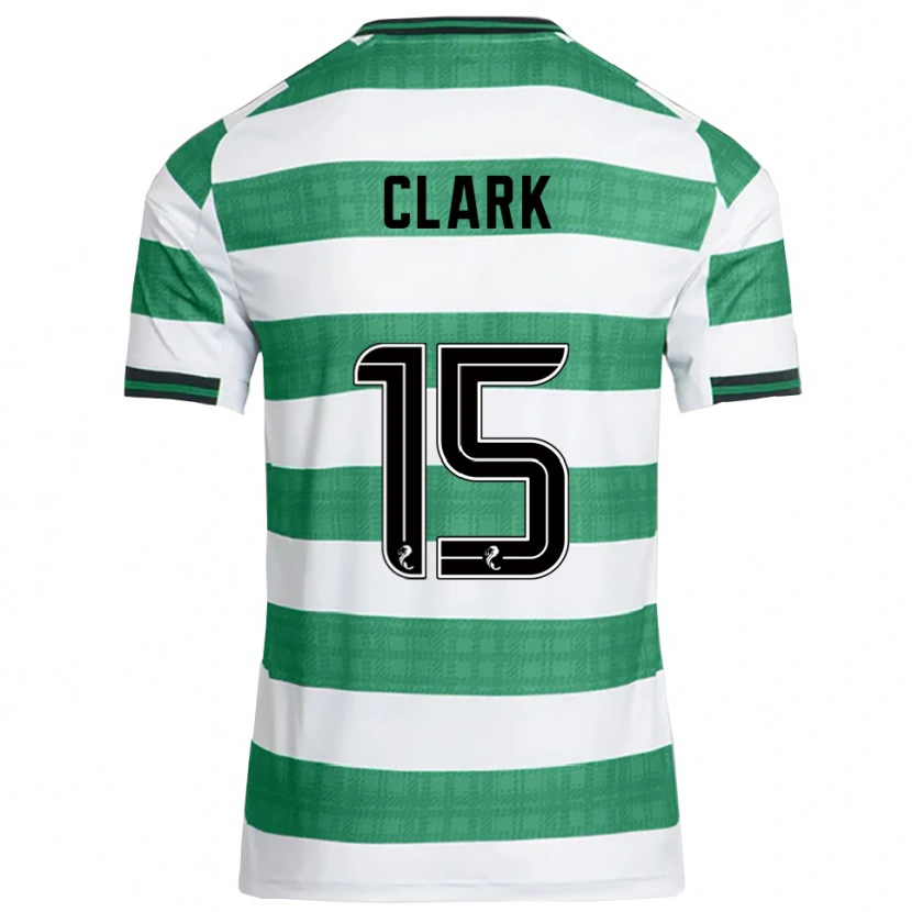 Danxen Niño Camiseta Kelly Clark #15 Verde Blanco 1ª Equipación 2025/26 La Camisa México