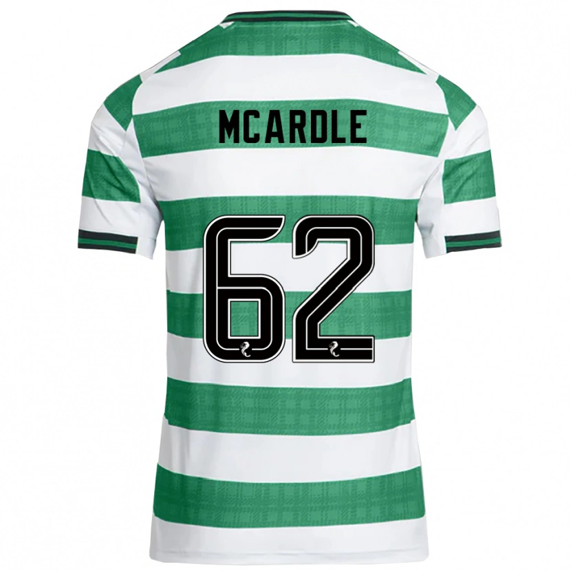 Danxen Niño Camiseta Sean Mcardle #62 Verde Blanco 1ª Equipación 2025/26 La Camisa México
