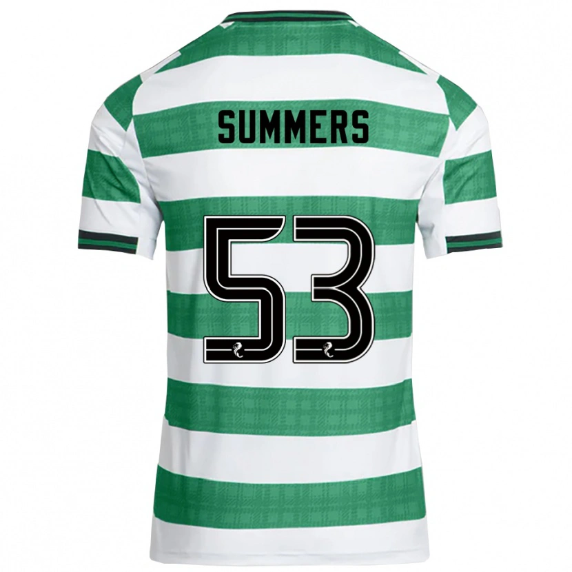 Danxen Niño Camiseta Ben Summers #53 Verde Blanco 1ª Equipación 2025/26 La Camisa México