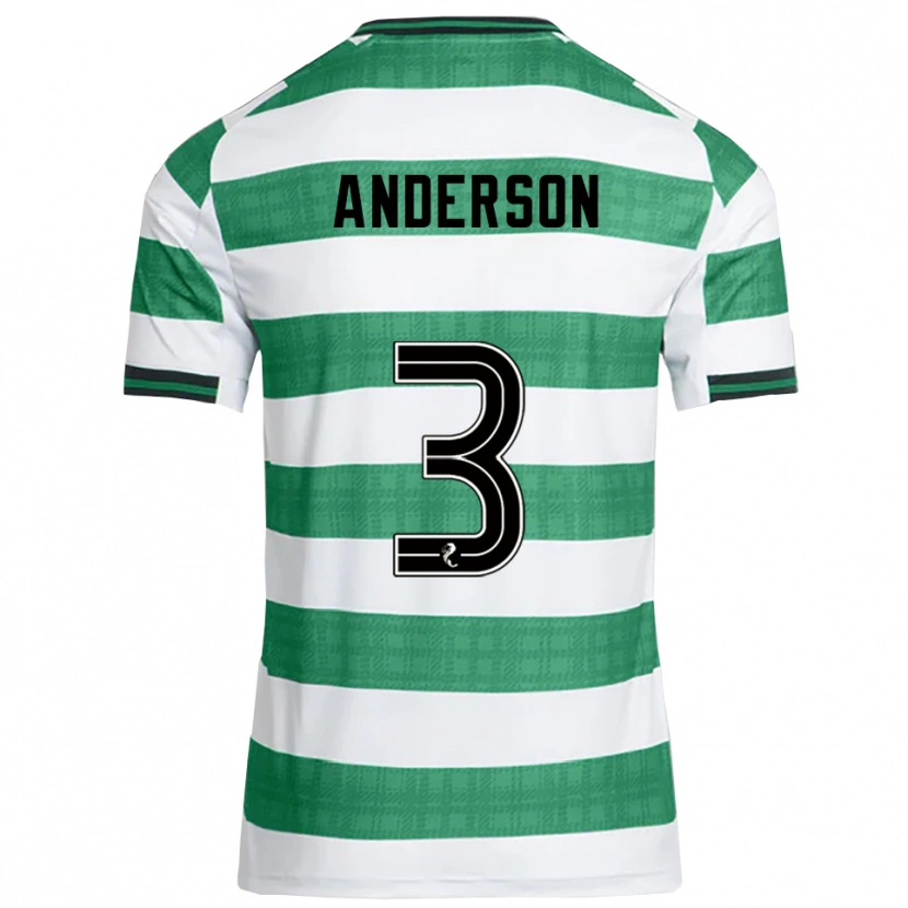 Danxen Niño Camiseta Matthew Anderson #3 Verde Blanco 1ª Equipación 2025/26 La Camisa México