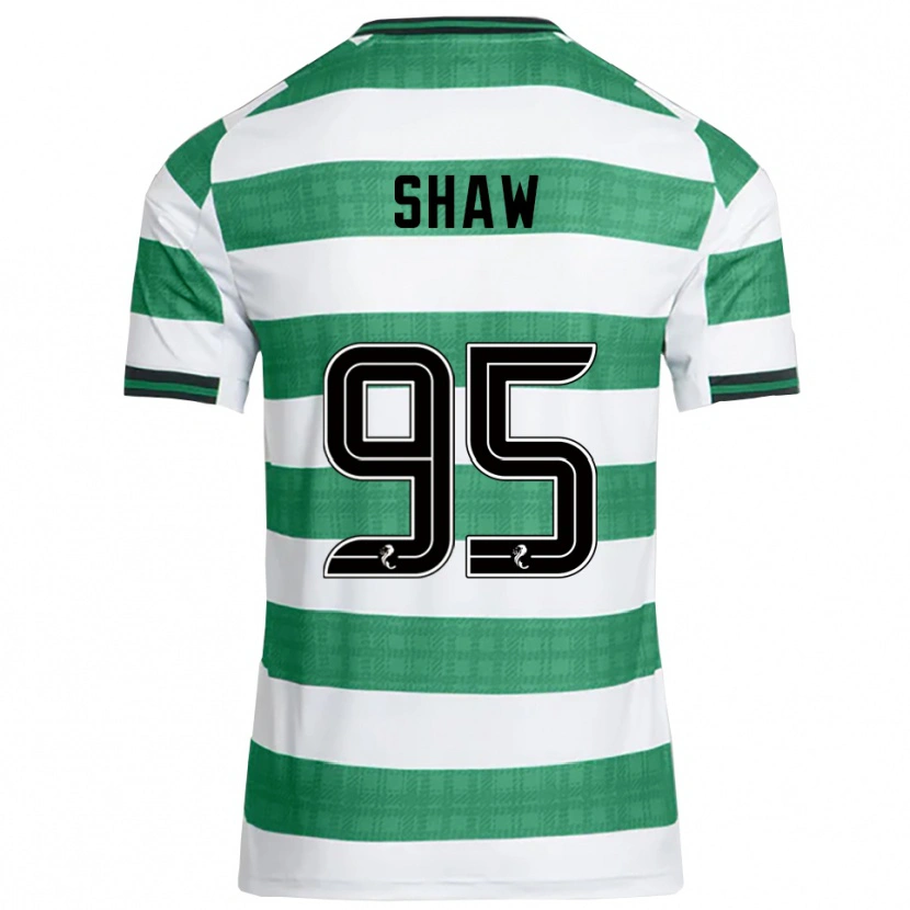Danxen Niño Camiseta Corey Shaw #95 Verde Blanco 1ª Equipación 2025/26 La Camisa México