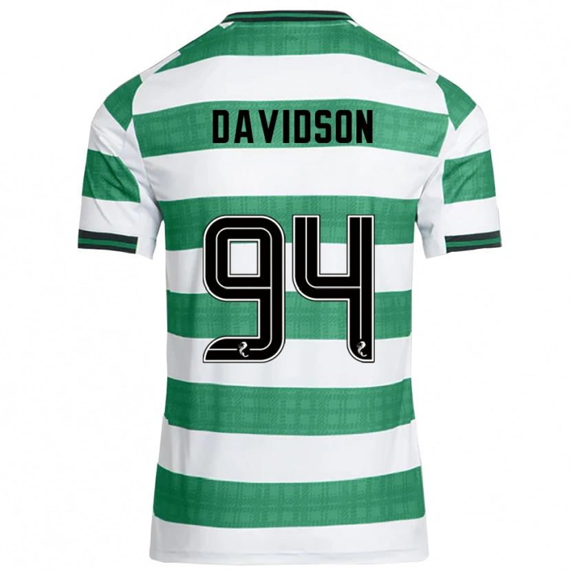 Danxen Niño Camiseta Bruno Davidson #94 Verde Blanco 1ª Equipación 2025/26 La Camisa México