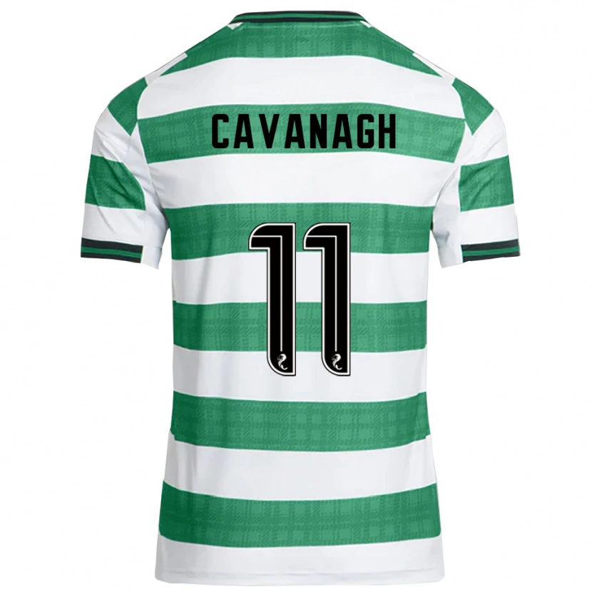 Danxen Niño Camiseta Colette Cavanagh #11 Verde Blanco 1ª Equipación 2025/26 La Camisa México