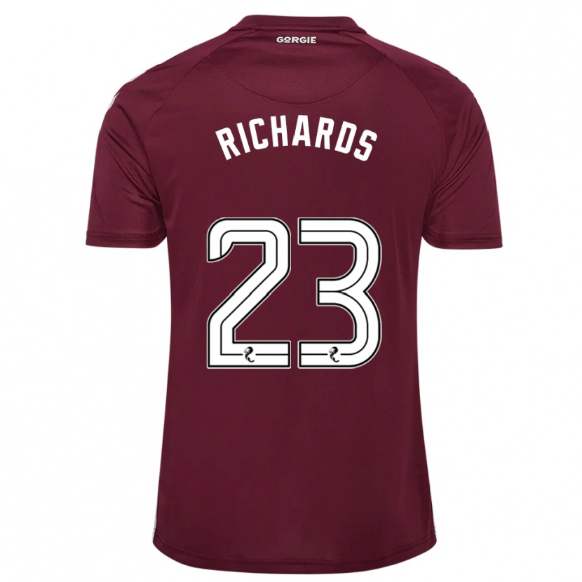 Danxen Niño Camiseta Jackie Richards #23 Borgoña Blanco 1ª Equipación 2025/26 La Camisa México