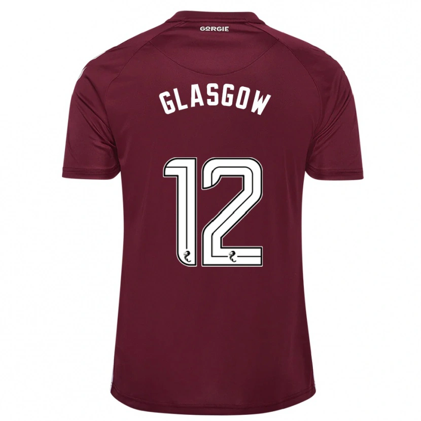 Danxen Niño Camiseta Euan Glasgow #12 Borgoña Blanco 1ª Equipación 2025/26 La Camisa México