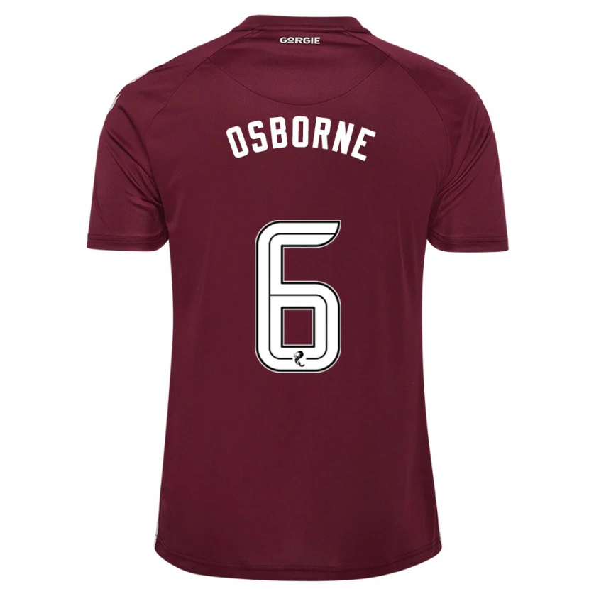 Danxen Niño Camiseta Alfie Osborne #6 Borgoña Blanco 1ª Equipación 2025/26 La Camisa México
