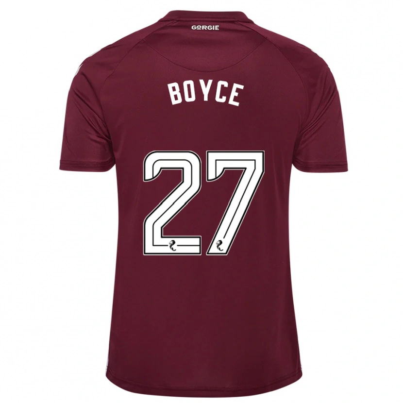 Danxen Niño Camiseta Liam Boyce #27 Borgoña Blanco 1ª Equipación 2025/26 La Camisa México