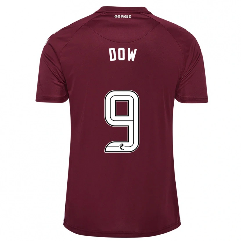 Danxen Niño Camiseta Connor Dow #9 Borgoña Blanco 1ª Equipación 2025/26 La Camisa México