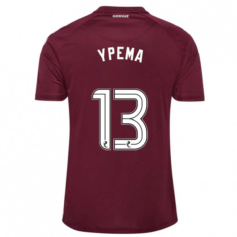 Danxen Niño Camiseta Danique Ypema #13 Borgoña Blanco 1ª Equipación 2025/26 La Camisa México