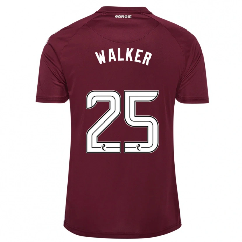 Danxen Niño Camiseta Liam Walker #25 Borgoña Blanco 1ª Equipación 2025/26 La Camisa México