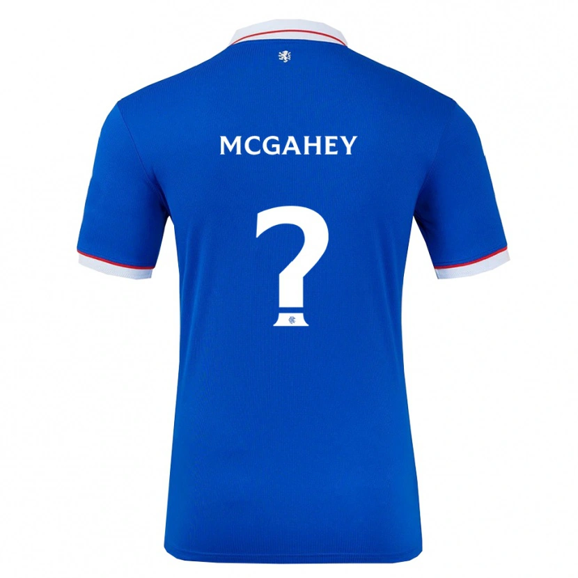 Danxen Niño Camiseta Lewis Mcgahey #0 Azul Blanco 1ª Equipación 2025/26 La Camisa México