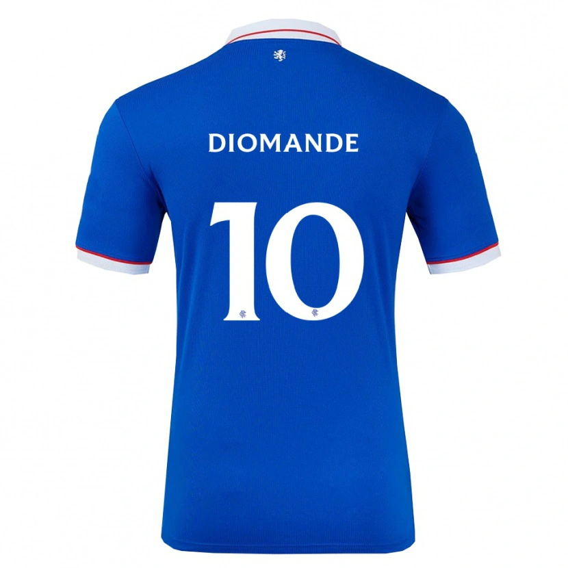 Danxen Niño Camiseta Mohamed Diomandé #10 Azul Blanco 1ª Equipación 2025/26 La Camisa México
