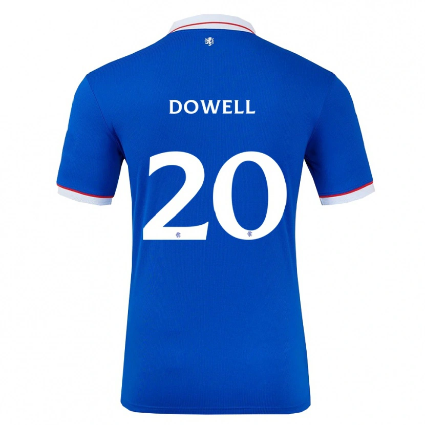Danxen Niño Camiseta Kieran Dowell #20 Azul Blanco 1ª Equipación 2025/26 La Camisa México