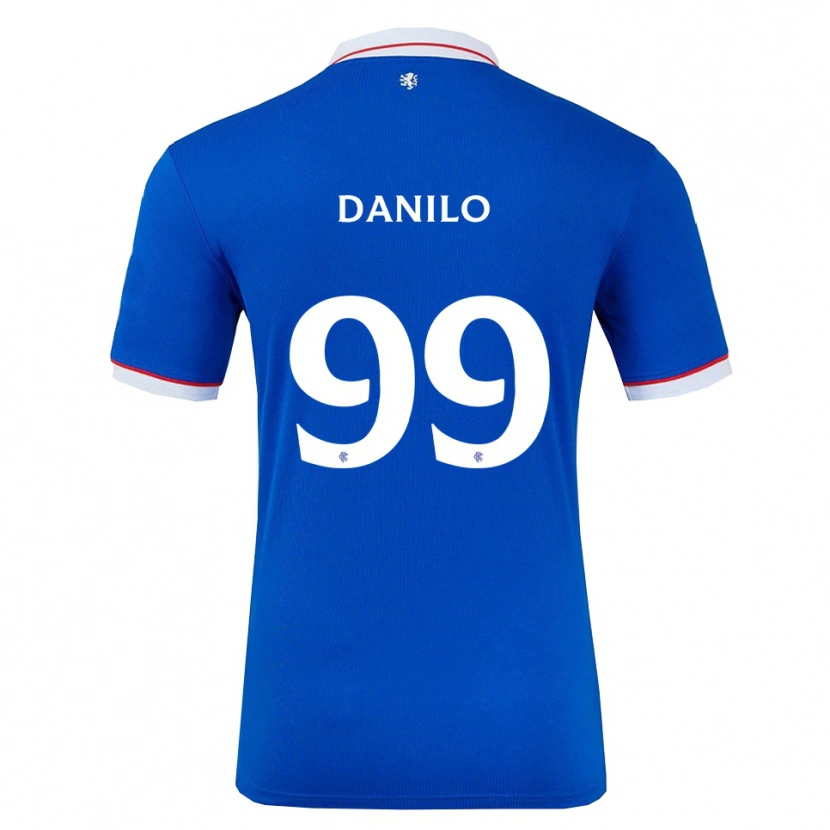 Danxen Niño Camiseta Danilo #99 Azul Blanco 1ª Equipación 2025/26 La Camisa México