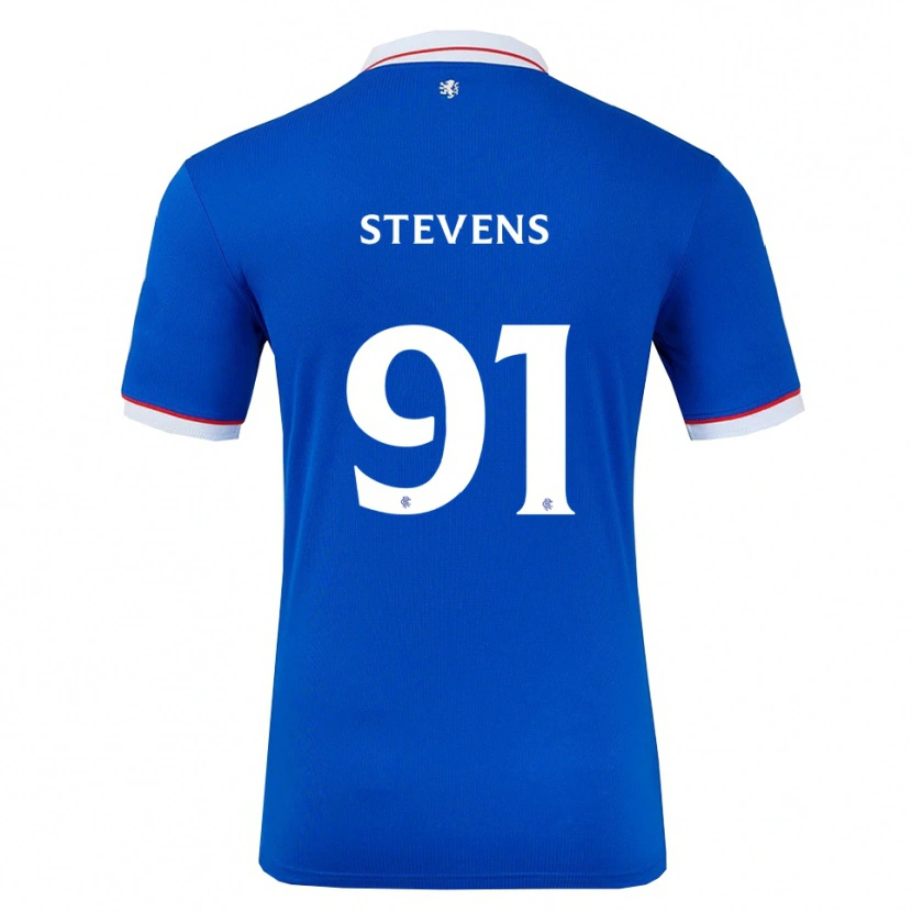 Danxen Niño Camiseta Archie Stevens #91 Azul Blanco 1ª Equipación 2025/26 La Camisa México