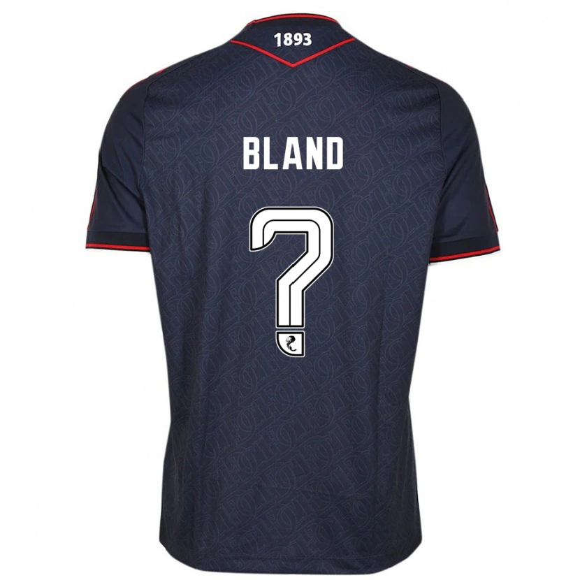 Danxen Niño Camiseta Ryan Bland #0 Azul Marino Blanco 1ª Equipación 2025/26 La Camisa México