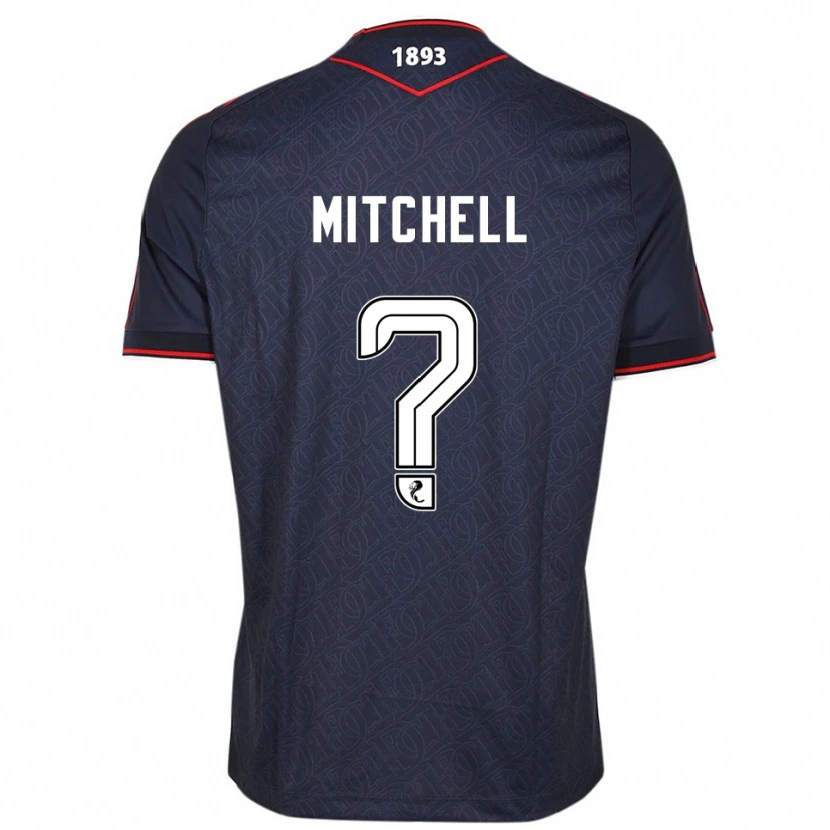 Danxen Niño Camiseta Josh Mitchell #0 Azul Marino Blanco 1ª Equipación 2025/26 La Camisa México