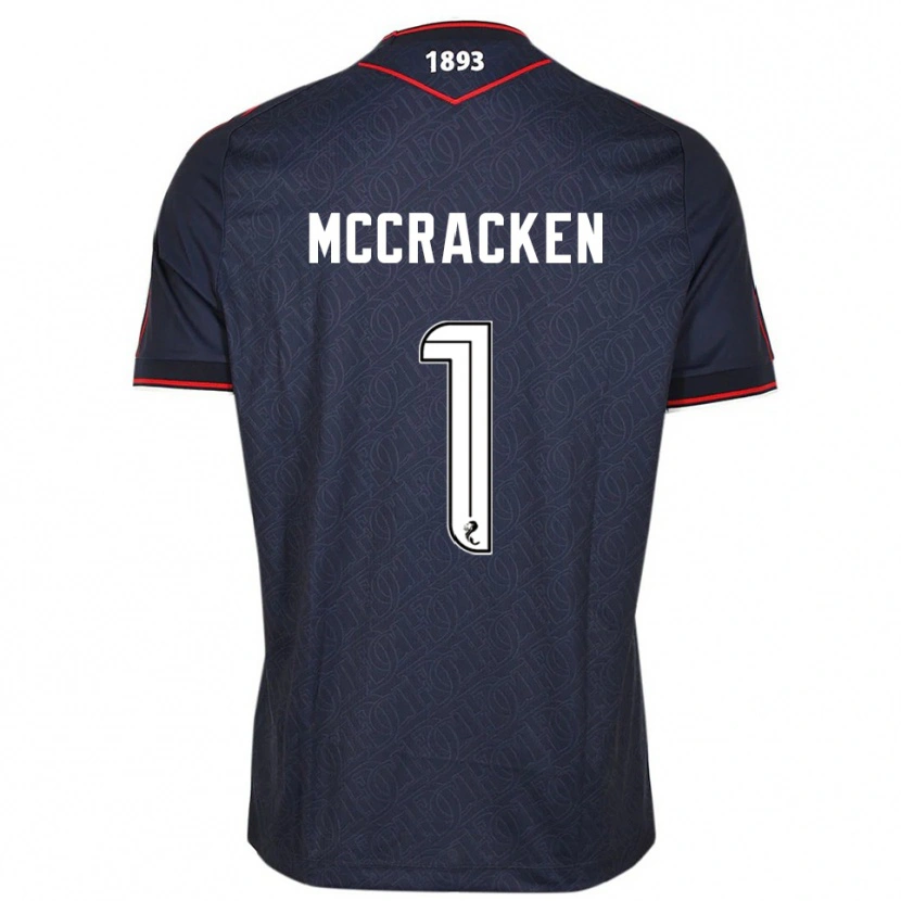 Danxen Niño Camiseta Jon Mccracken #1 Azul Marino Blanco 1ª Equipación 2025/26 La Camisa México