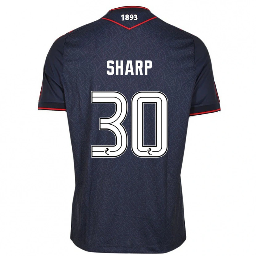 Danxen Niño Camiseta Harry Sharp #30 Azul Marino Blanco 1ª Equipación 2025/26 La Camisa México