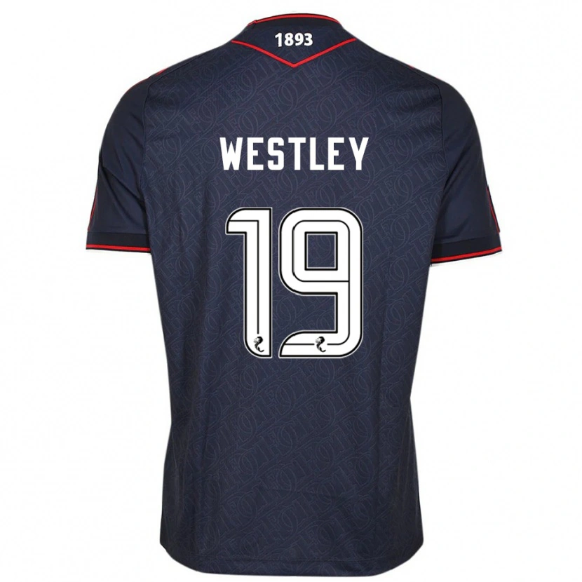 Danxen Niño Camiseta Joe Westley #19 Azul Marino Blanco 1ª Equipación 2025/26 La Camisa México