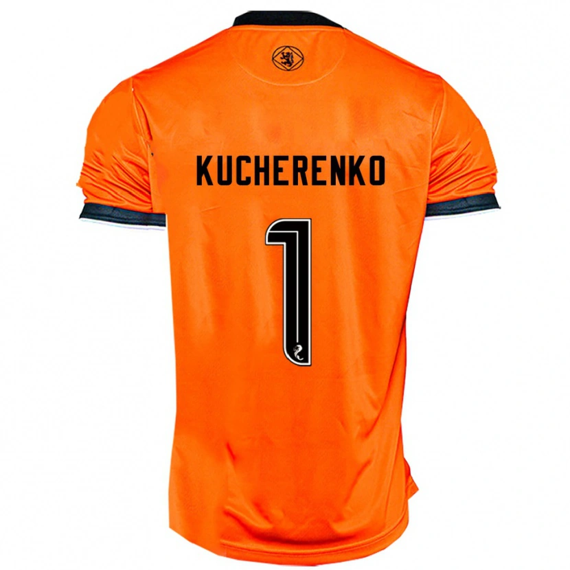 Danxen Niño Camiseta Yevgeniy Kucherenko #1 Naranja Negro 1ª Equipación 2025/26 La Camisa México