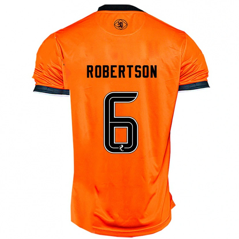 Danxen Niño Camiseta Ashley Robertson #6 Naranja Negro 1ª Equipación 2025/26 La Camisa México