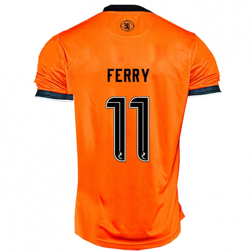 Danxen Niño Camiseta Will Ferry #11 Naranja Negro 1ª Equipación 2025/26 La Camisa México