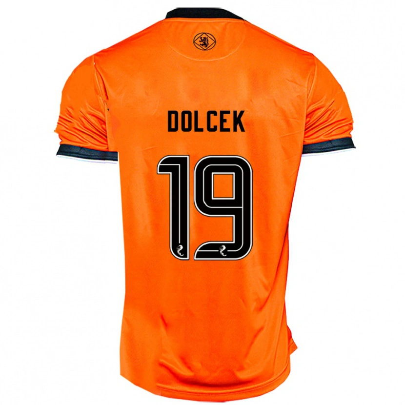 Danxen Niño Camiseta Ivan Dolcek #19 Naranja Negro 1ª Equipación 2025/26 La Camisa México