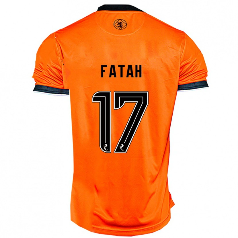 Danxen Niño Camiseta Amar Fatah #17 Naranja Negro 1ª Equipación 2025/26 La Camisa México