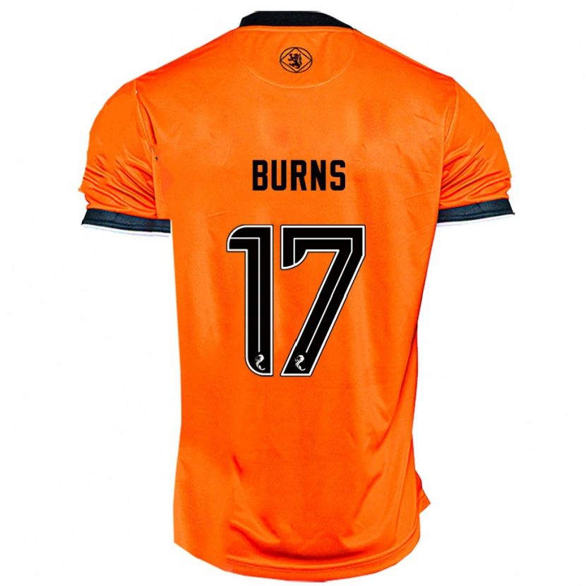 Danxen Niño Camiseta Megan Burns #17 Naranja Negro 1ª Equipación 2025/26 La Camisa México