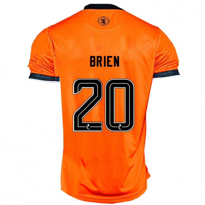 Danxen Niño Camiseta Freya Brien #20 Naranja Negro 1ª Equipación 2025/26 La Camisa México