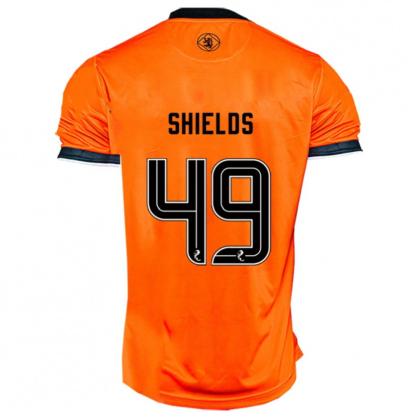 Danxen Niño Camiseta Conal Shields #49 Naranja Negro 1ª Equipación 2025/26 La Camisa México