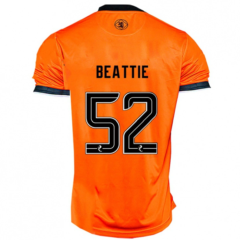 Danxen Niño Camiseta Calvin Beattie #52 Naranja Negro 1ª Equipación 2025/26 La Camisa México