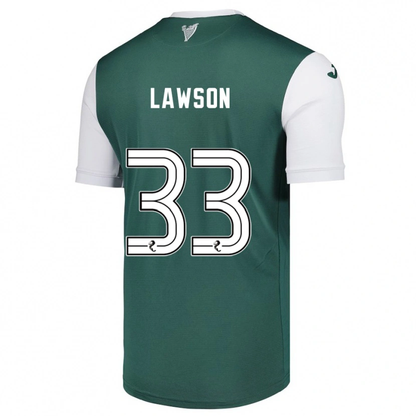 Danxen Niño Camiseta Poppy Lawson #33 Verde Blanco 1ª Equipación 2025/26 La Camisa México