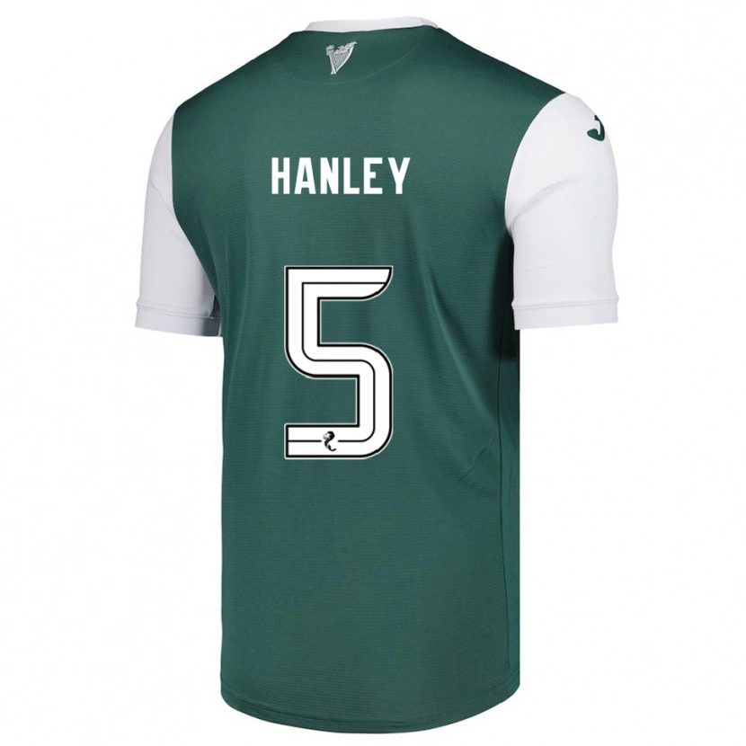 Danxen Niño Camiseta Grant Hanley #5 Verde Blanco 1ª Equipación 2025/26 La Camisa México