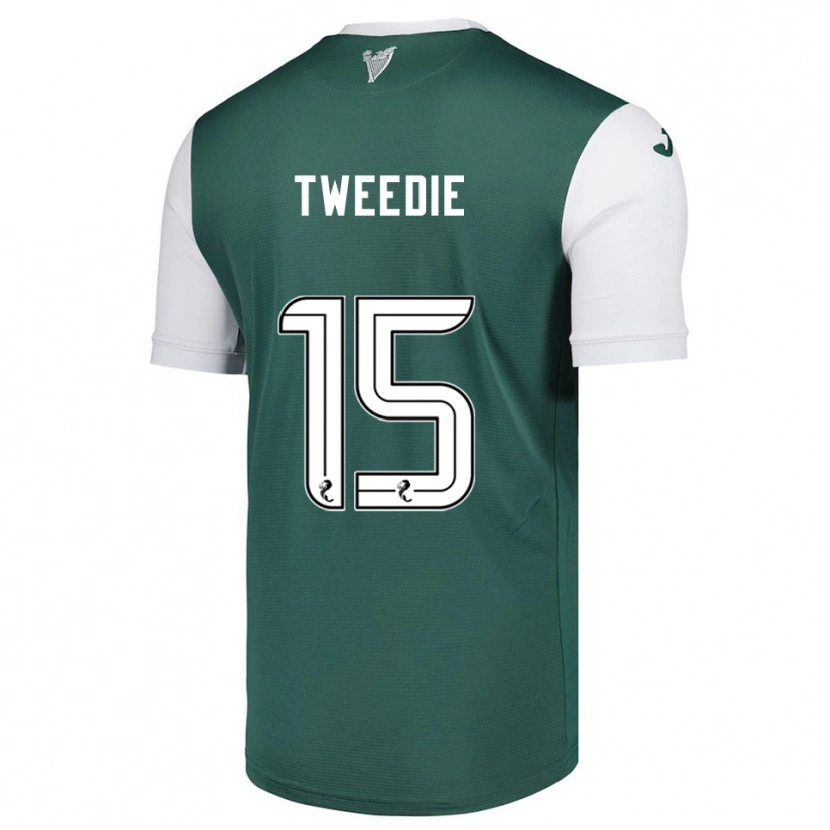 Danxen Niño Camiseta Lia Tweedie #15 Verde Blanco 1ª Equipación 2025/26 La Camisa México