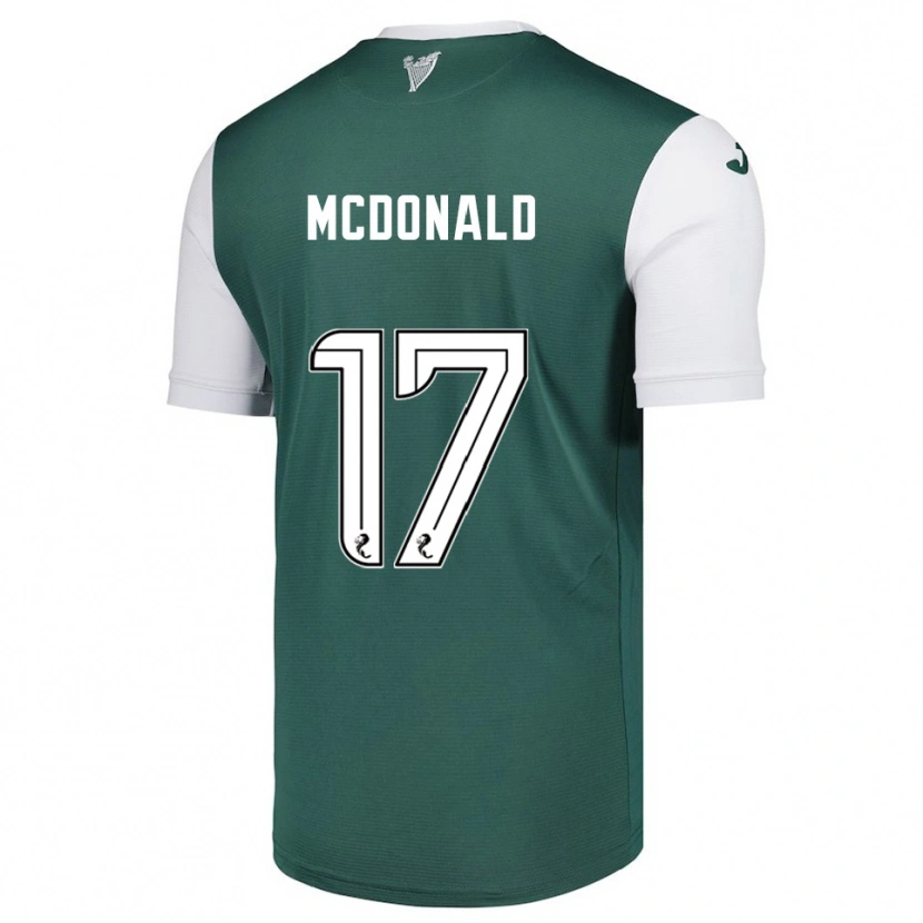 Danxen Niño Camiseta Josh Mcdonald #17 Verde Blanco 1ª Equipación 2025/26 La Camisa México