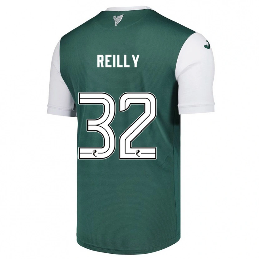 Danxen Niño Camiseta Kirsten Reilly #32 Verde Blanco 1ª Equipación 2025/26 La Camisa México