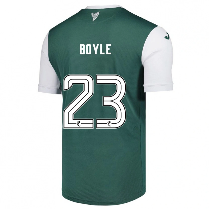 Danxen Niño Camiseta Rachael Boyle #23 Verde Blanco 1ª Equipación 2025/26 La Camisa México
