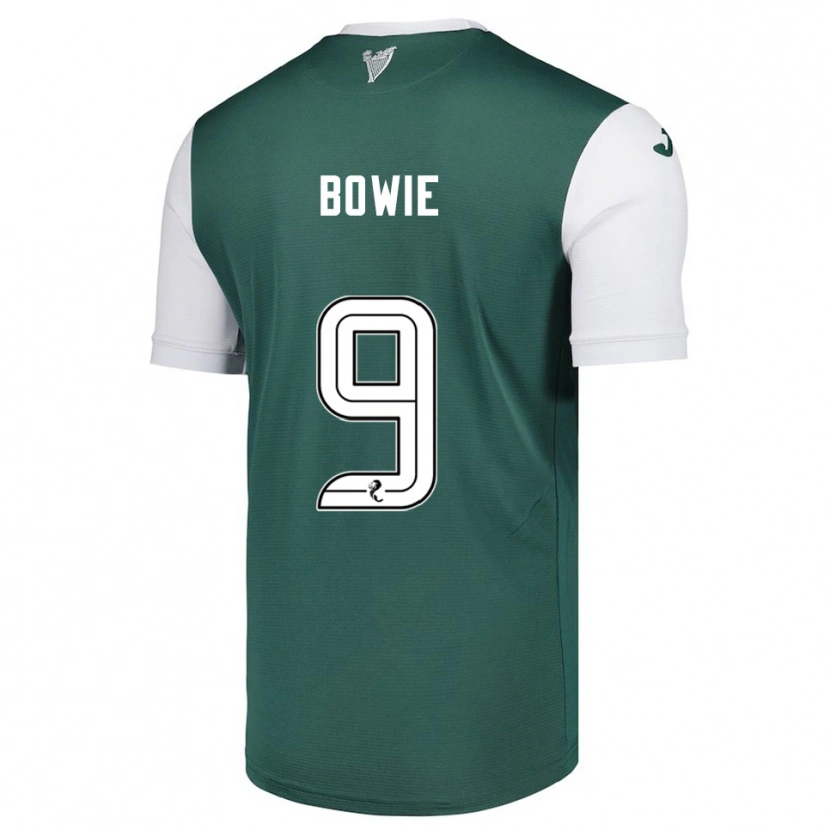Danxen Niño Camiseta Kieron Bowie #9 Verde Blanco 1ª Equipación 2025/26 La Camisa México