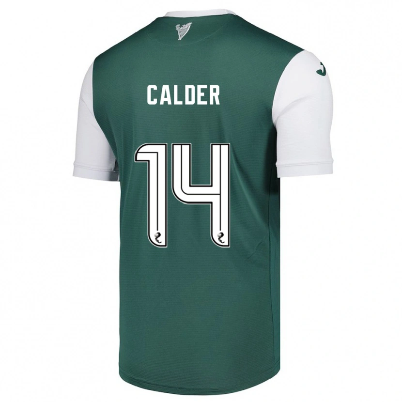 Danxen Niño Camiseta Owen Calder #14 Verde Blanco 1ª Equipación 2025/26 La Camisa México