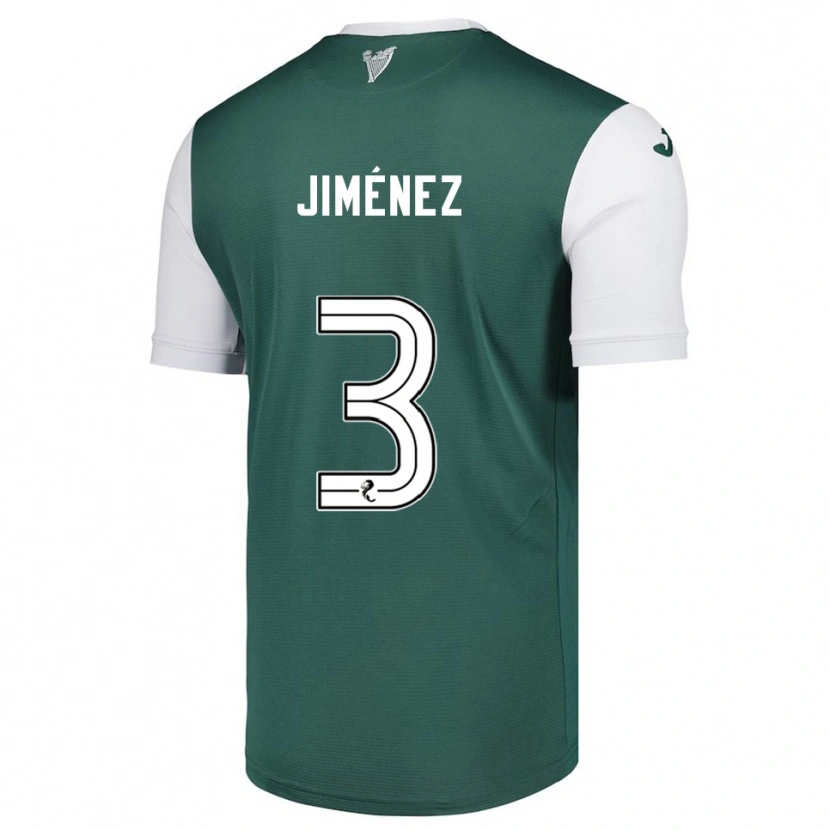 Danxen Niño Camiseta Logan Jiménez #3 Verde Blanco 1ª Equipación 2025/26 La Camisa México
