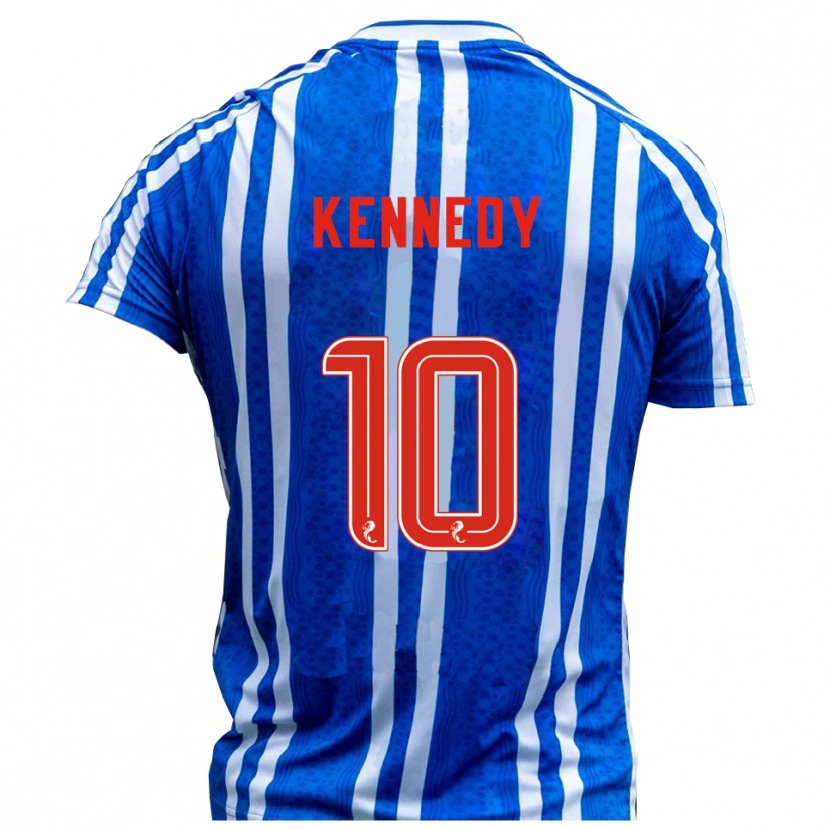 Danxen Niño Camiseta Matty Kennedy #10 Azul Blanco 1ª Equipación 2025/26 La Camisa México