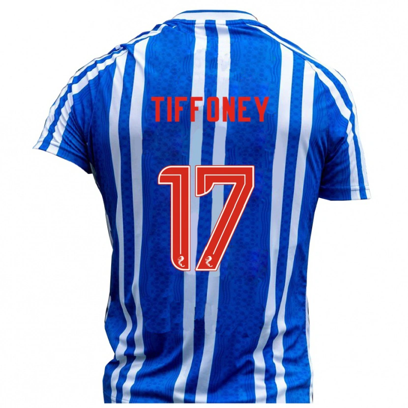 Danxen Niño Camiseta Scott Tiffoney #17 Azul Blanco 1ª Equipación 2025/26 La Camisa México