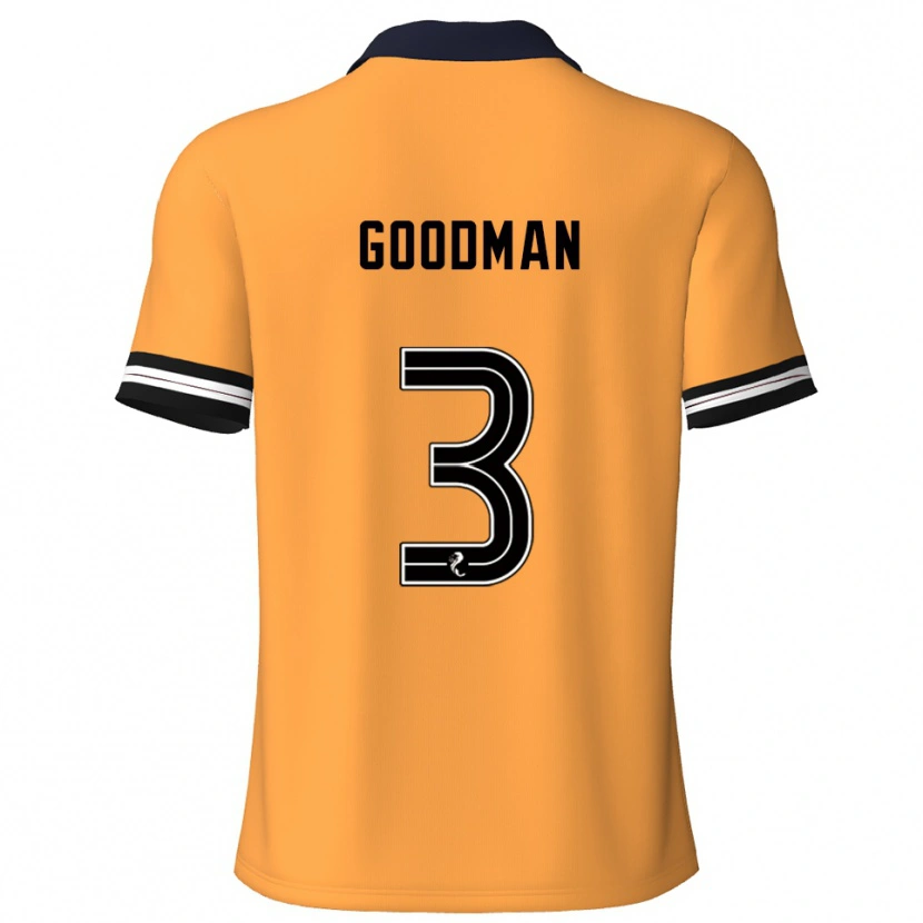 Danxen Niño Camiseta Mya Goodman #3 Amarillo Negro 1ª Equipación 2025/26 La Camisa México