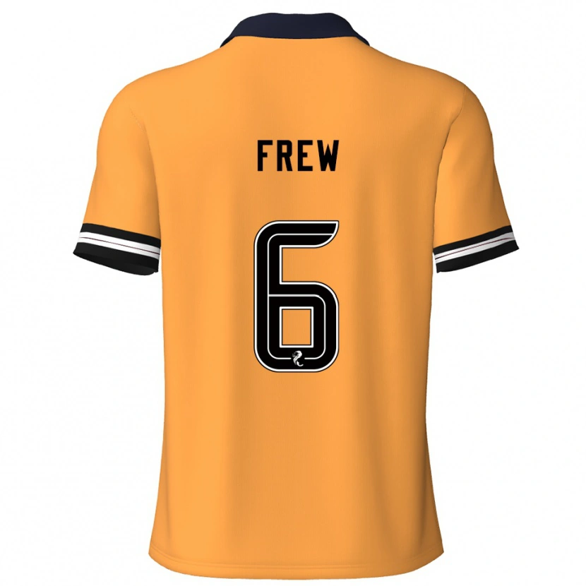 Danxen Niño Camiseta Natasha Frew #6 Amarillo Negro 1ª Equipación 2025/26 La Camisa México
