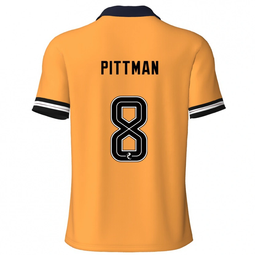 Danxen Niño Camiseta Scott Pittman #8 Amarillo Negro 1ª Equipación 2025/26 La Camisa México
