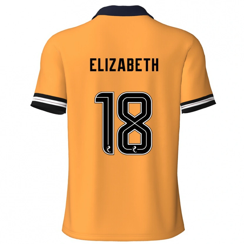 Danxen Niño Camiseta Ashley Elizabeth #18 Amarillo Negro 1ª Equipación 2025/26 La Camisa México