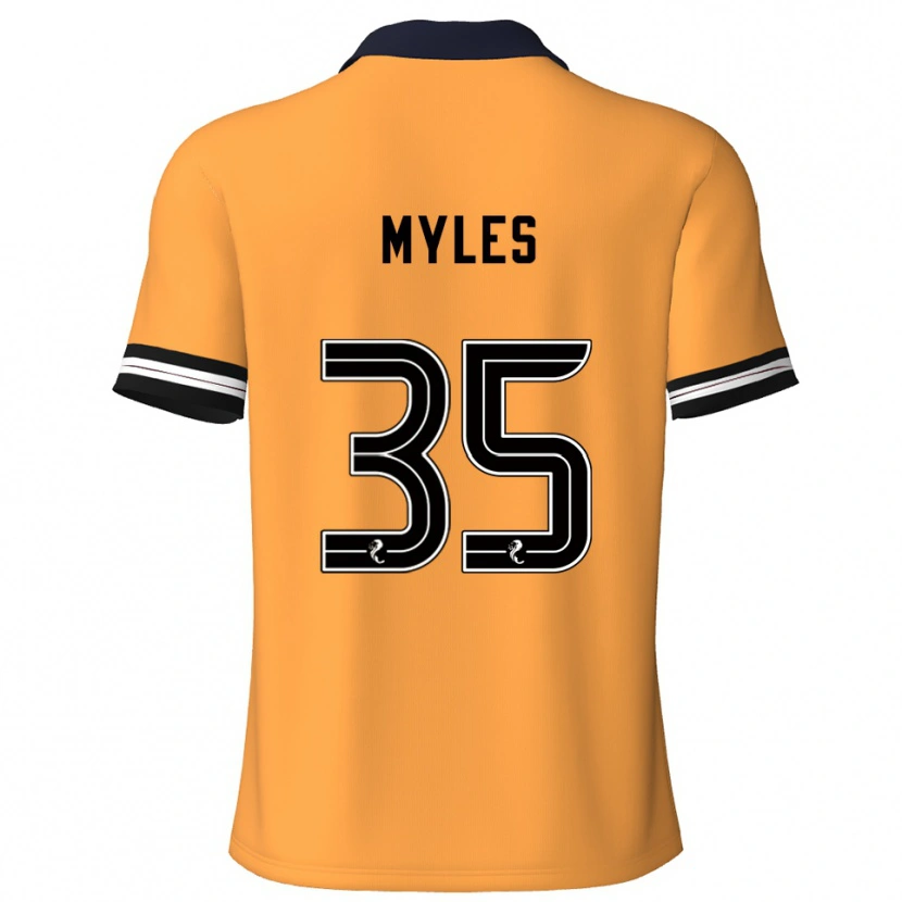 Danxen Niño Camiseta Evan Myles #35 Amarillo Negro 1ª Equipación 2025/26 La Camisa México